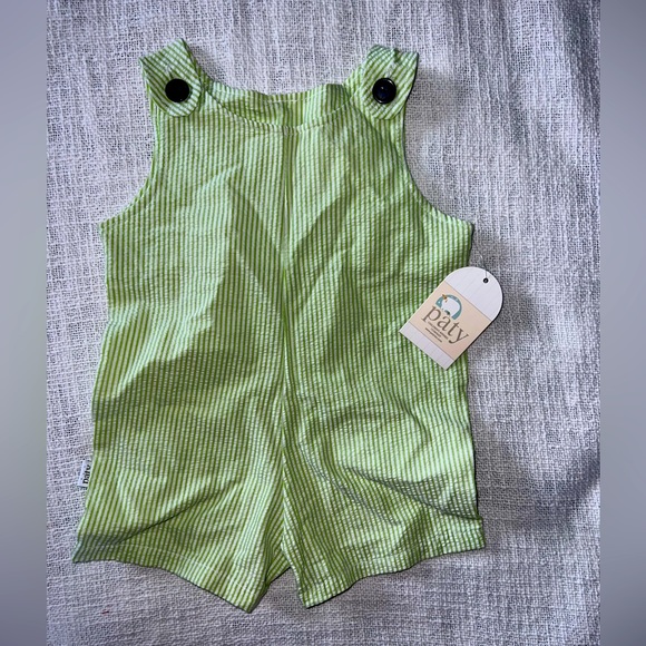 NWT - Paty Inc. Boys Jon Jon - Size: 24 months - Green - Picture 1 of 2